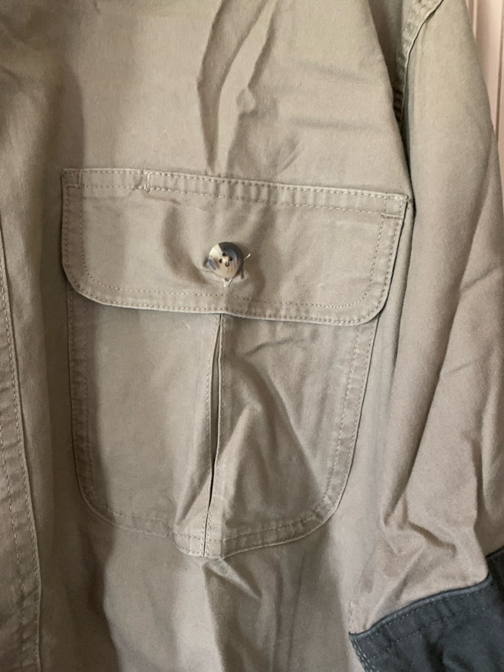 Cabela's Khaki/Olive Shirt Men’s Large - Picture 4 of 12